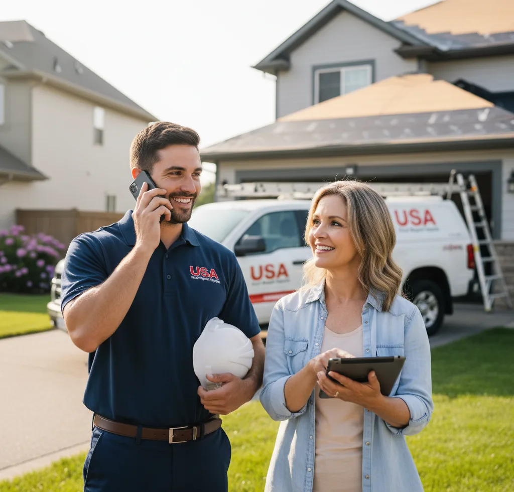 USA Roof Repair Experts customer support in St. Peter
